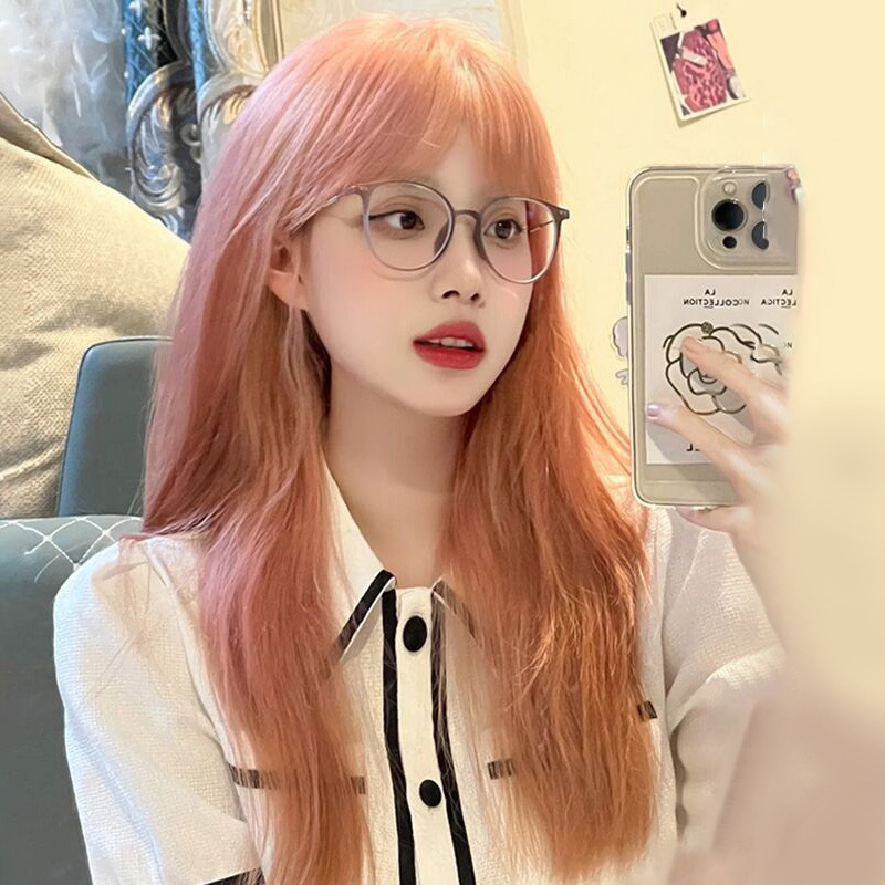 Anime Cosplay Korean Girl - Синтетический корейский черный длинный прямой парик