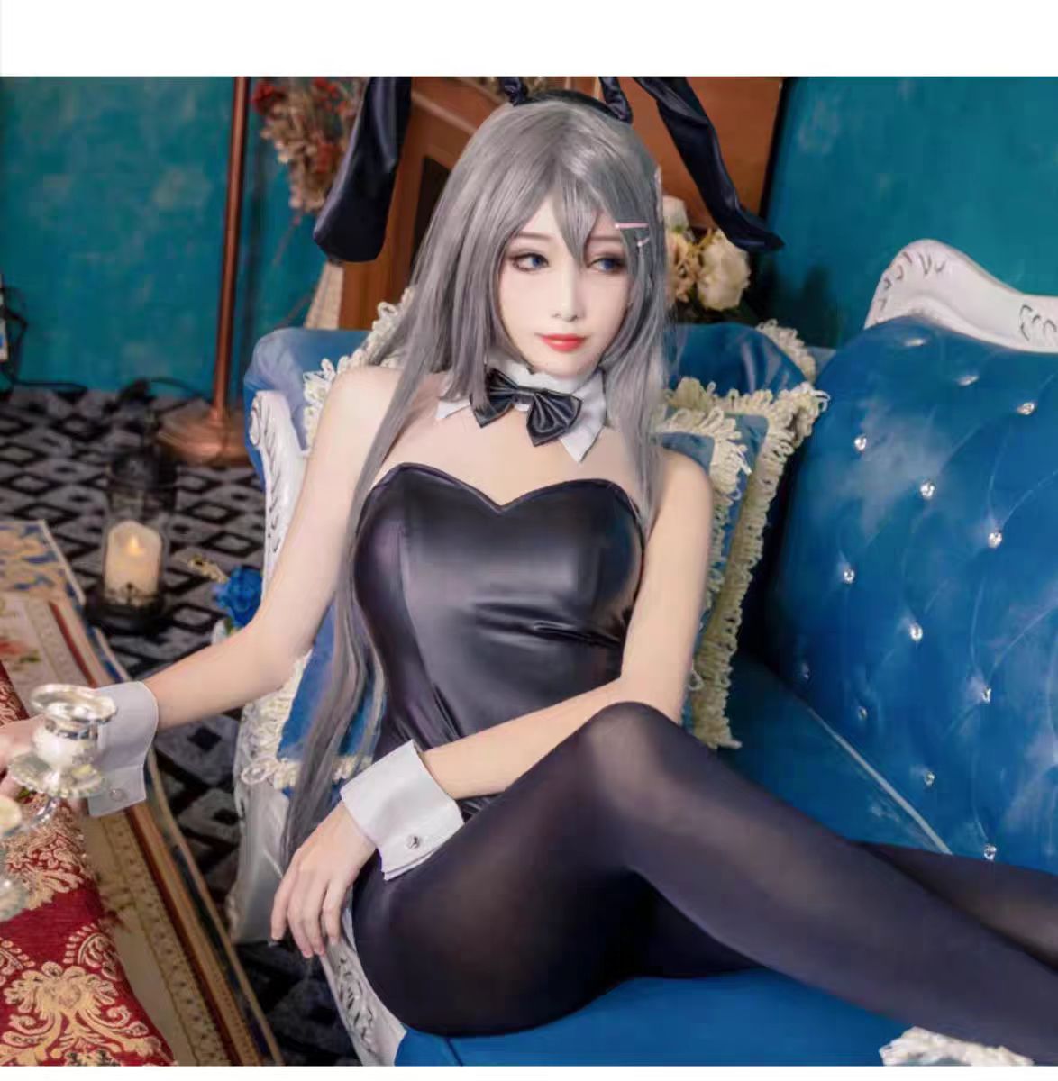 Anime Cosplay Jumpsuit - Сексуальный костюм кролика Sakurajima Mai для