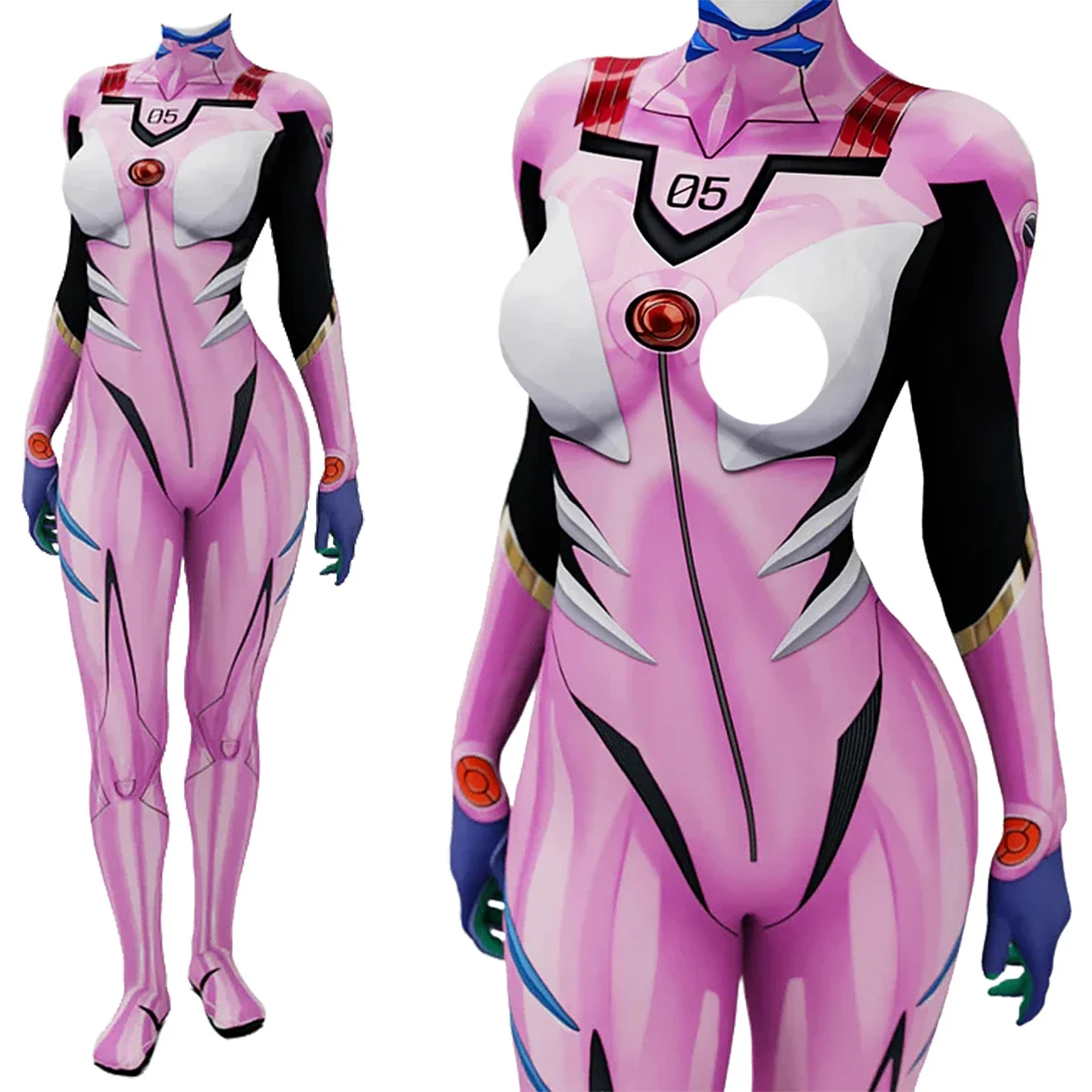 Аниме EVA 05 Макинми Косплей К – обзор и цена Anime Cosplay Jumpsuit