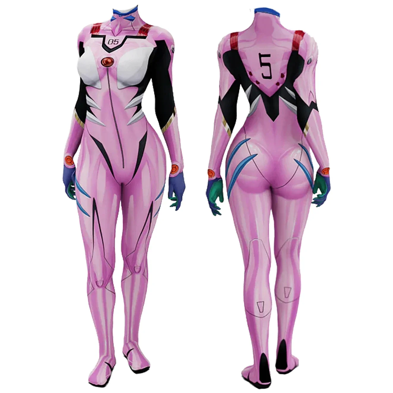 Аниме EVA 05 Макинми Косплей К – обзор и цена Anime Cosplay Jumpsuit